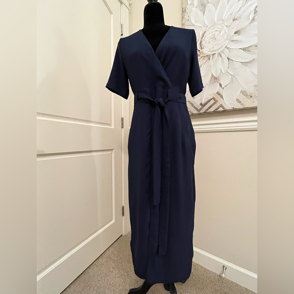 River Island navy blue dress